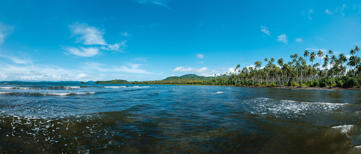 Tuvamila beach from the North boundary